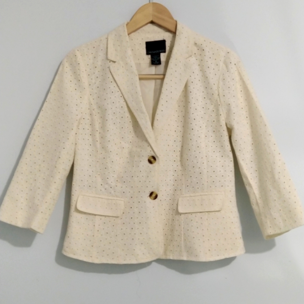 Cynthia Rowley Eyelet Blazer
